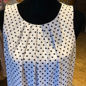 Alfani polka dot pullover tent style dress size 10